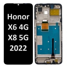 Huawei Honor X6 (4G) / X8 (5G) (2022) LCD / OLED touch screen with frame (Original Service Pack) [Black] H-238 / H241